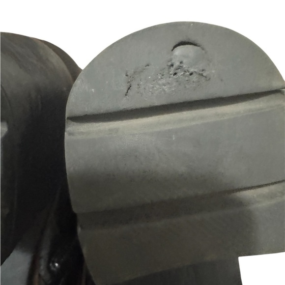 Naturalizer Mandalynn utilitarian Black Croc-Embossed goth Lace Up Boots - Picture 8 of 13